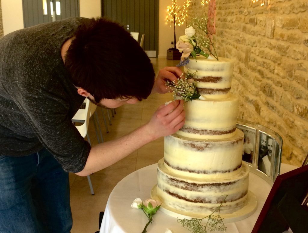 Luxury Naked Wedding Cake , The Cake Architect, Bradford-on-Avon