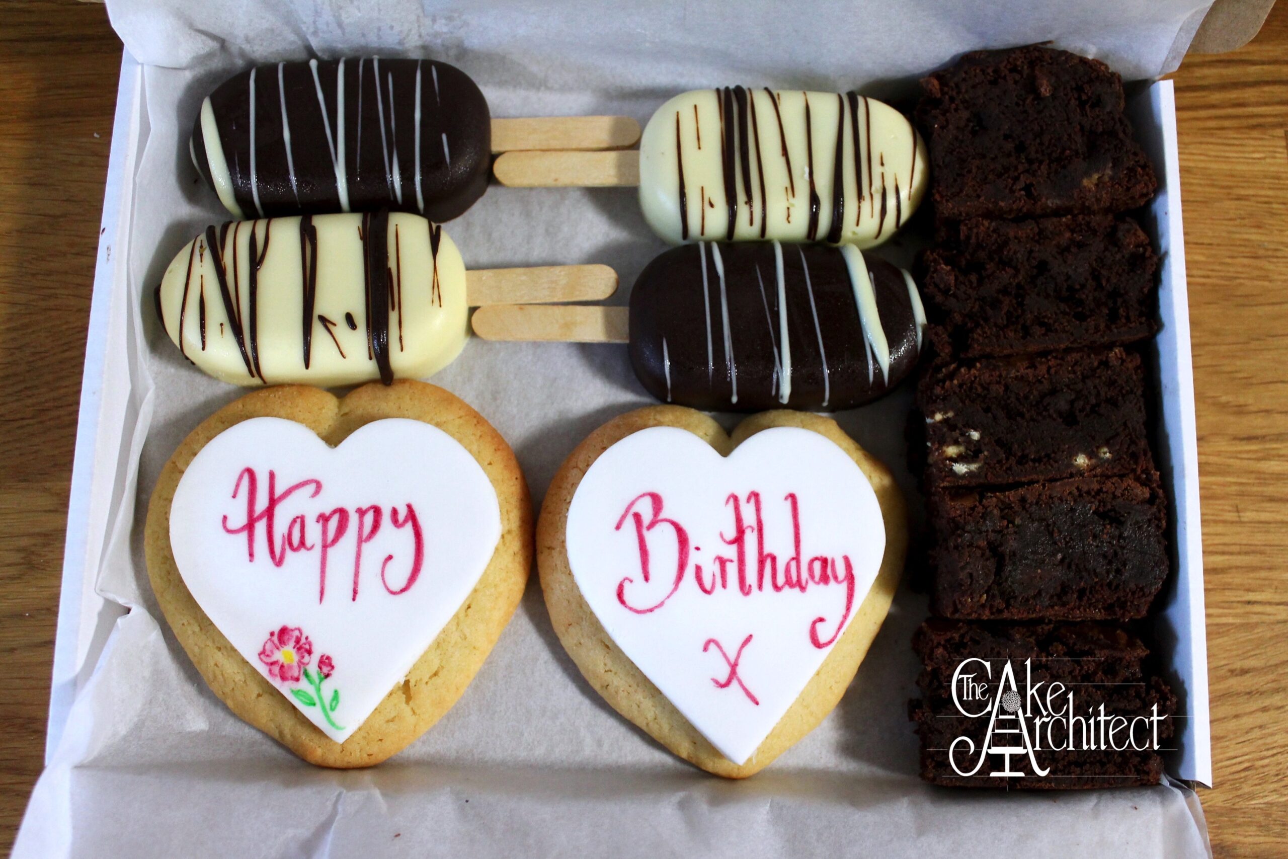 Cakes by post brownies cakesicles bespoke biscuits happy birthday